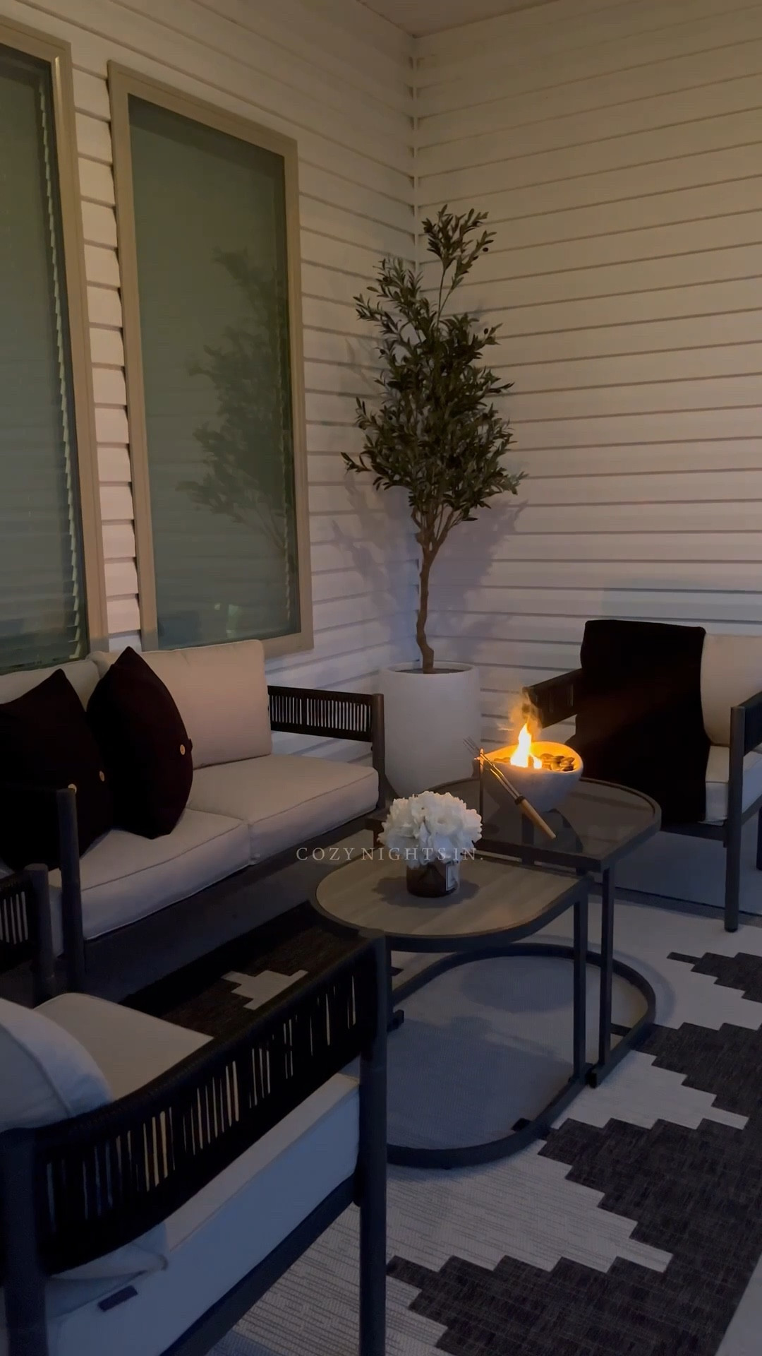 Cozy patio styling..🏡🤍

#LTKFindsUnder100 #LTKU #LTKHome