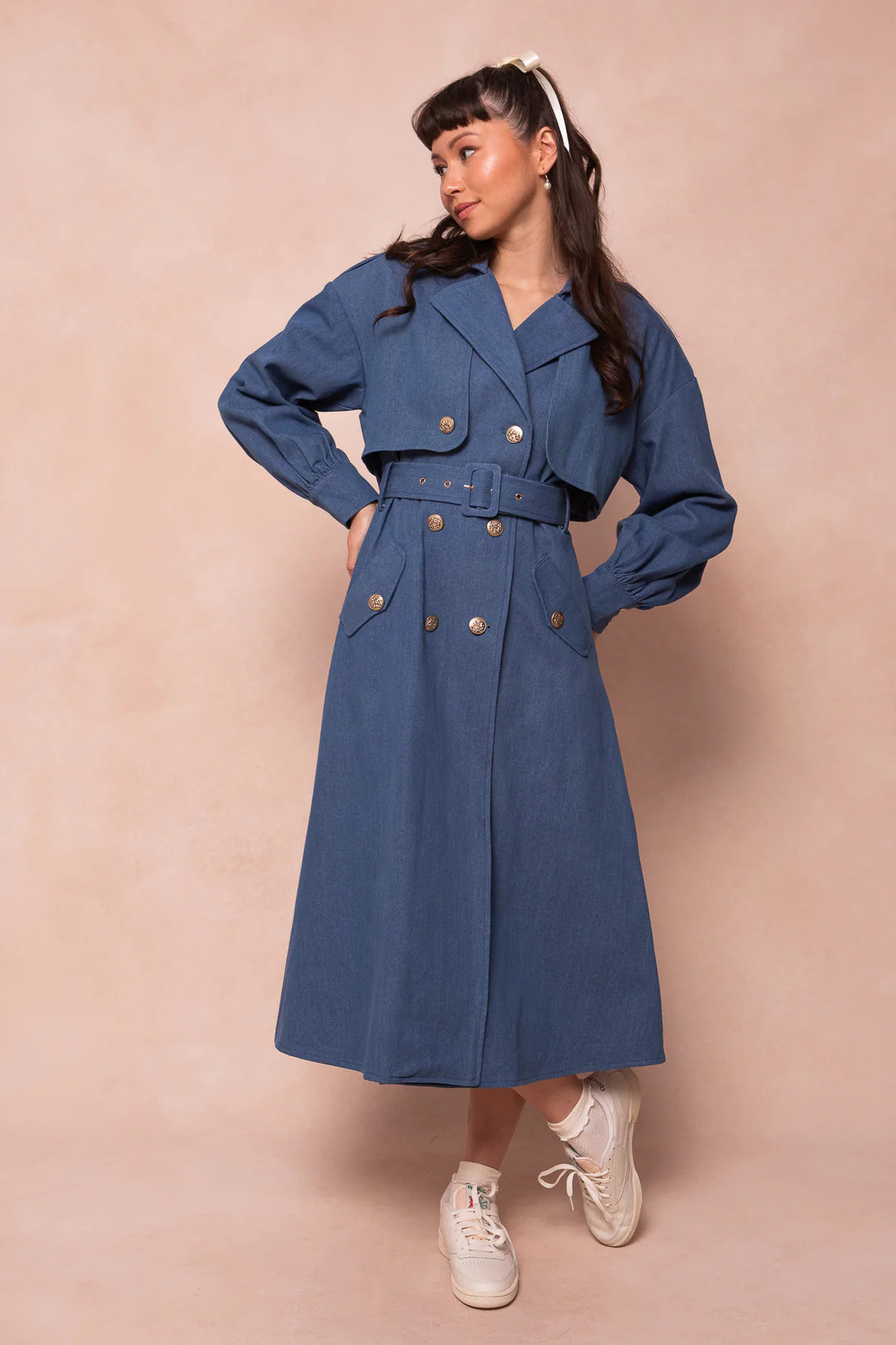 West End Trench in Denim | Ivy City Co