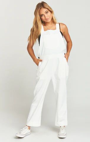 Dale Overalls ~ White Linen | Show Me Your Mumu