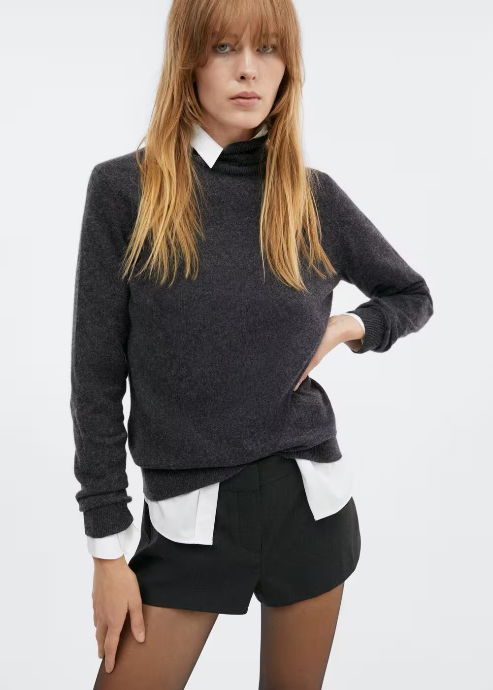 100% cashmere turtleneck sweater -  Women | Mango USA | MANGO (US)