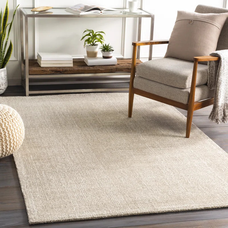 Madewell Handmade Tufted Beige/Light Gray/White Rug | Wayfair North America
