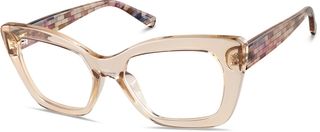 Beige Cat-Eye Glasses #2037715 | Zenni Optical Eyeglasses | Zenni Optical (US & CA)