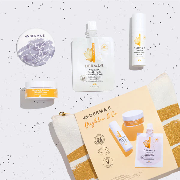 Brighten & Go Holiday Bag Set | DERMAE