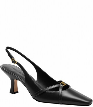 COACH Rowyn Leather Slingback Pumps | Dillard's | Dillard's