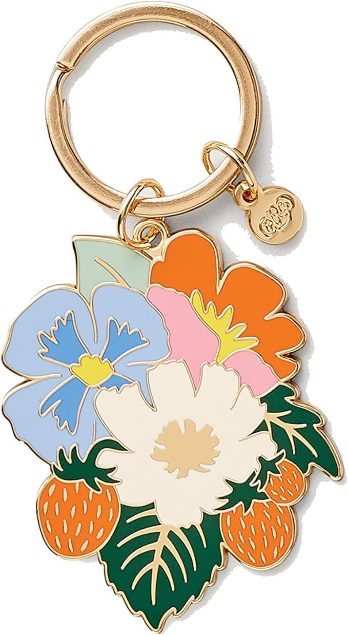 RIFLE PAPER CO. 2.4" L x 1.75" W, Enamel Keychain Charm, 1" Key Ring, Printed in Full Color with ... | Amazon (US)