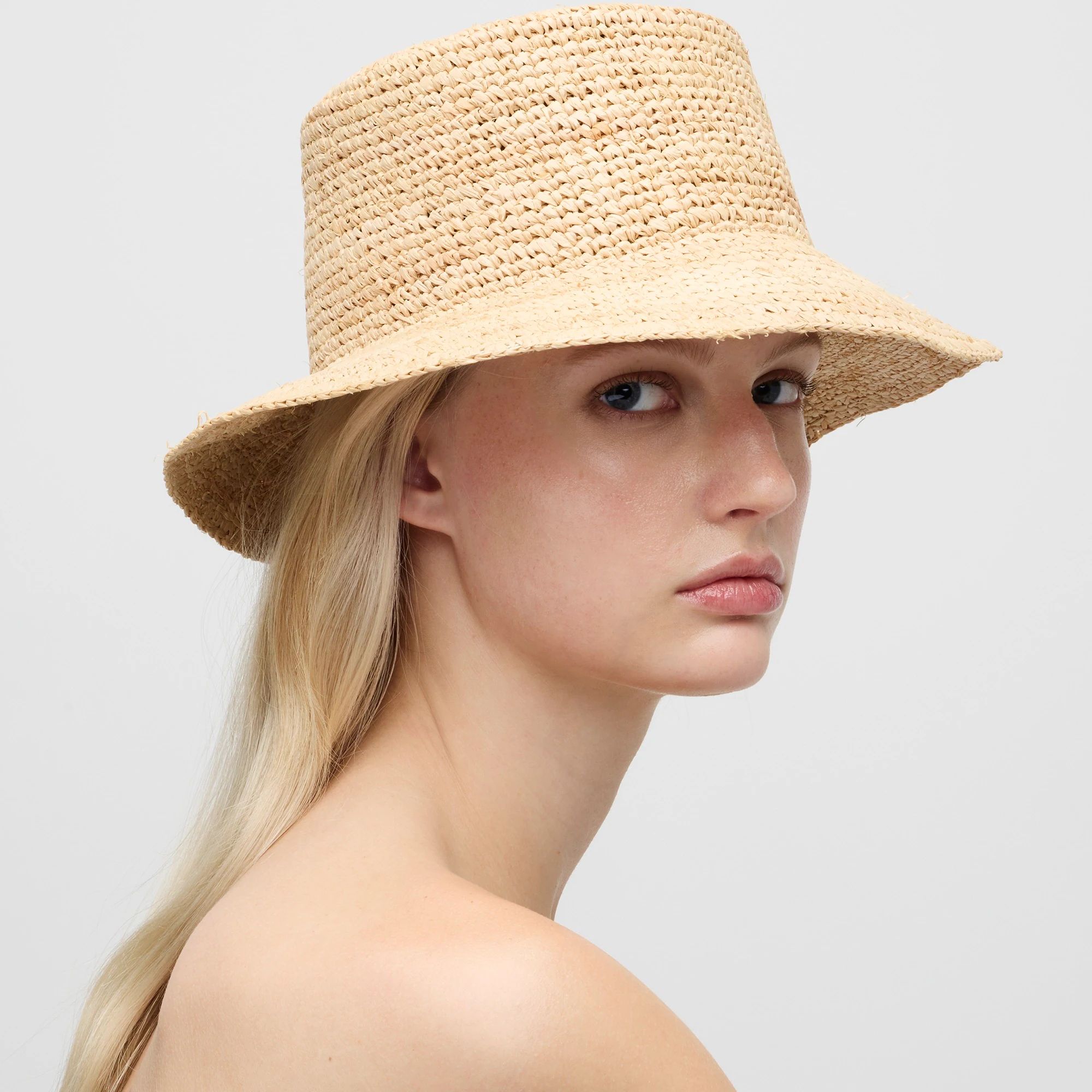 Raffia bucket hat | J.Crew US