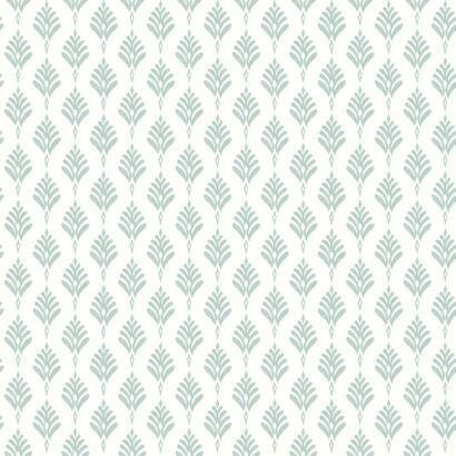 York French Scallop Light Gray Wallpaper | DecoratorsBest