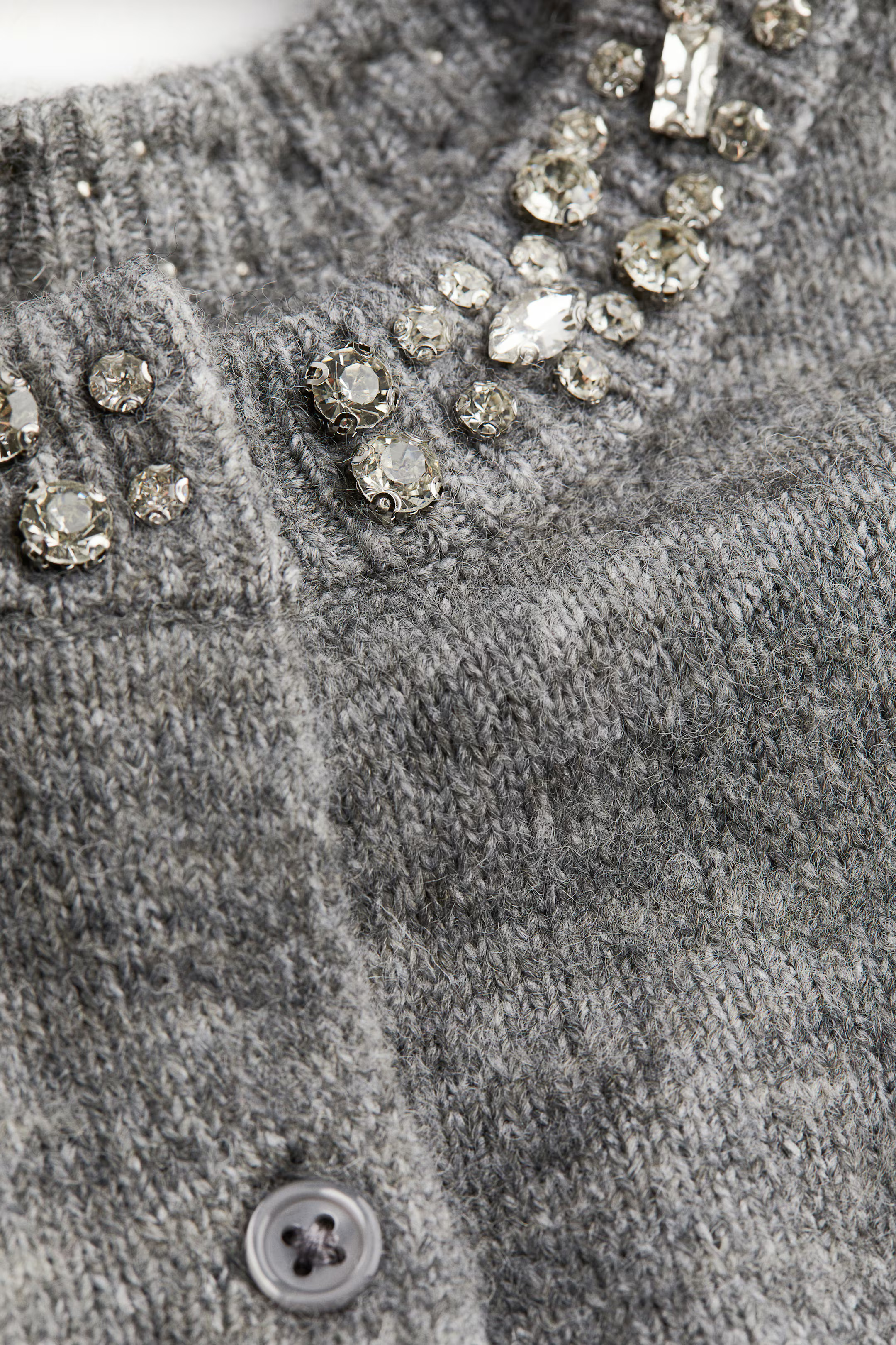 Rhinestone-Embellished Cardigan | H&M (US + CA)