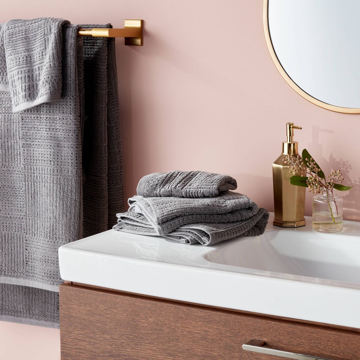 6pc Modern Bath Towels and Washcloths Set - Threshold™ | Target