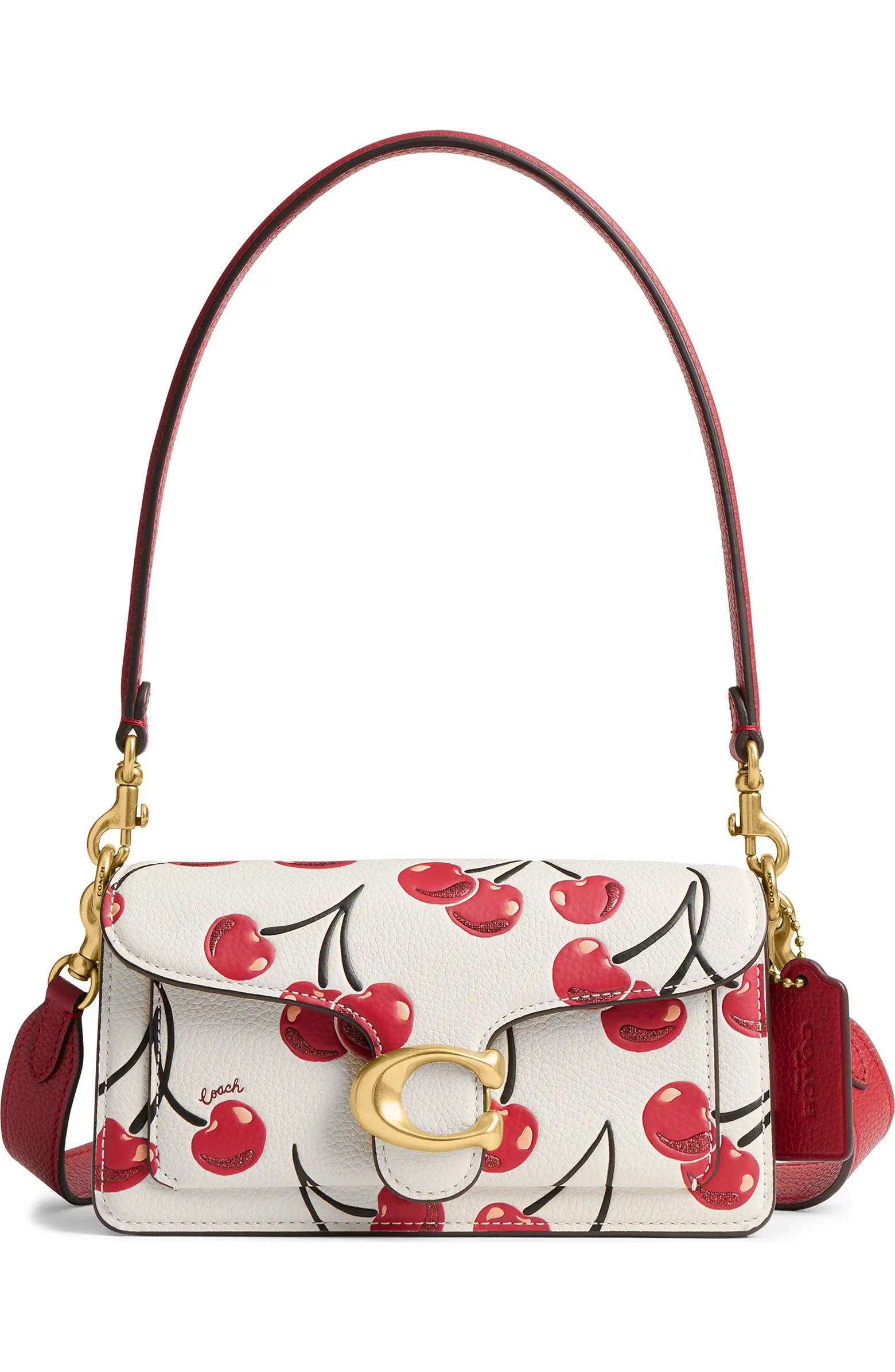 Tabby Cherry Print Leather Crossbody Bag | Nordstrom