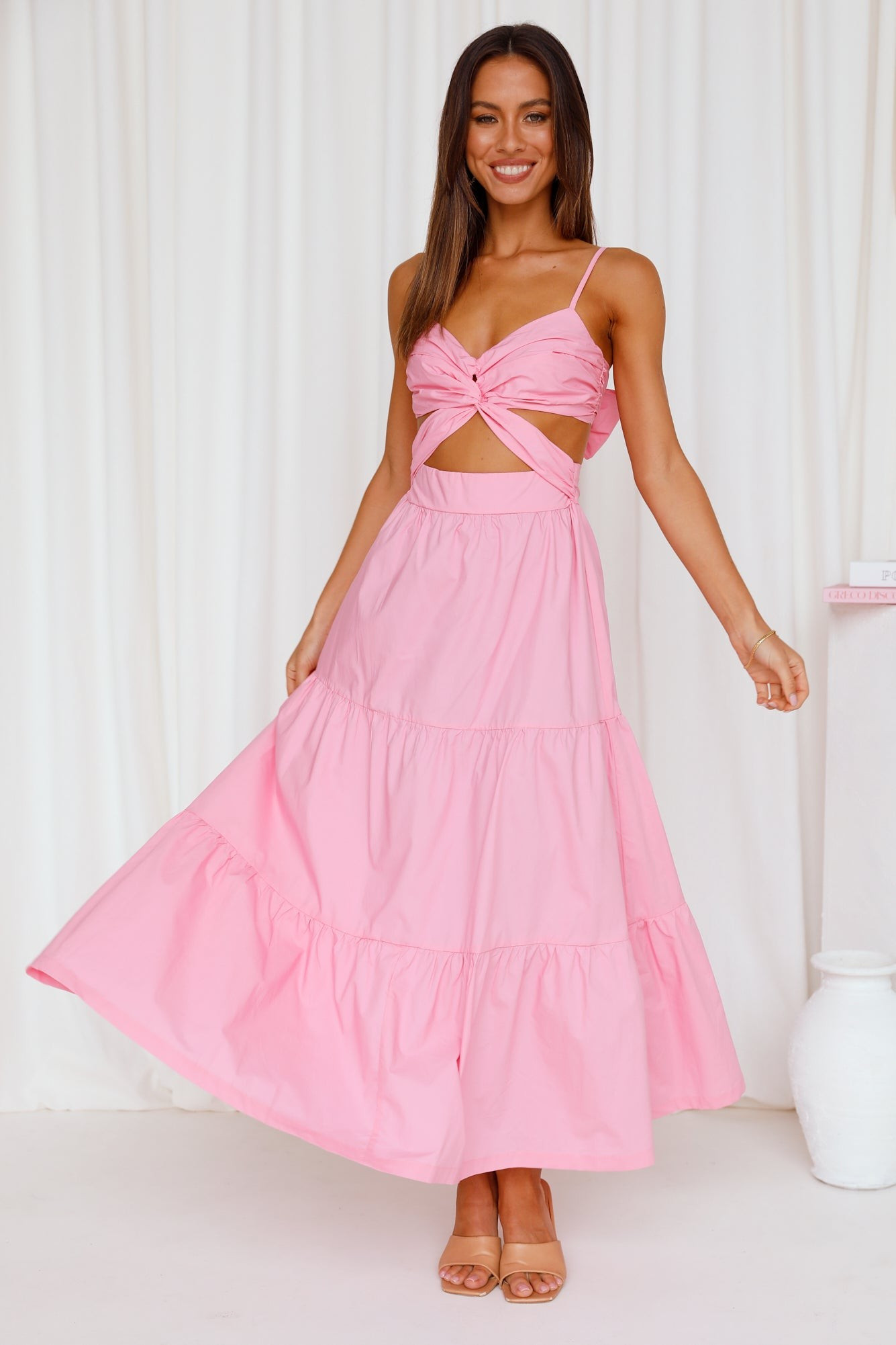 Need To Know Now Maxi Dress Pink | Hello Molly (AU)