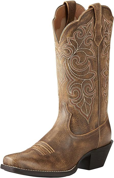 Ariat Women's Round Up Square Toe Western Cowboy Boot | Amazon (US)
