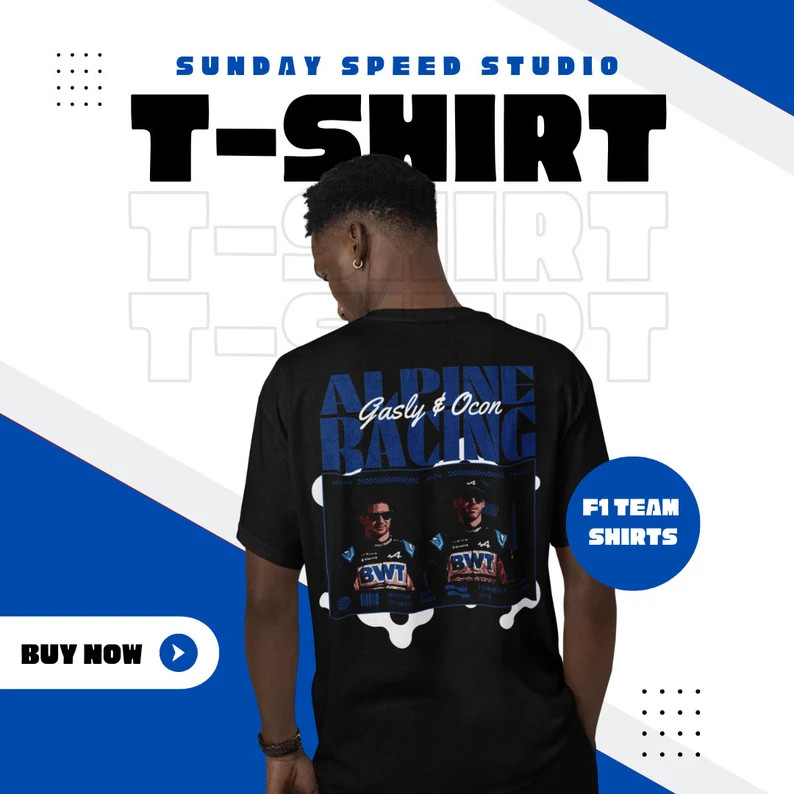 F1 ALPINE - gasly and ocon f1 t-shirt (F1 Team's Collection) | Etsy (US)