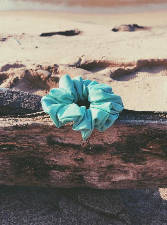 Teal Handmade Scrunchie | Etsy (US)