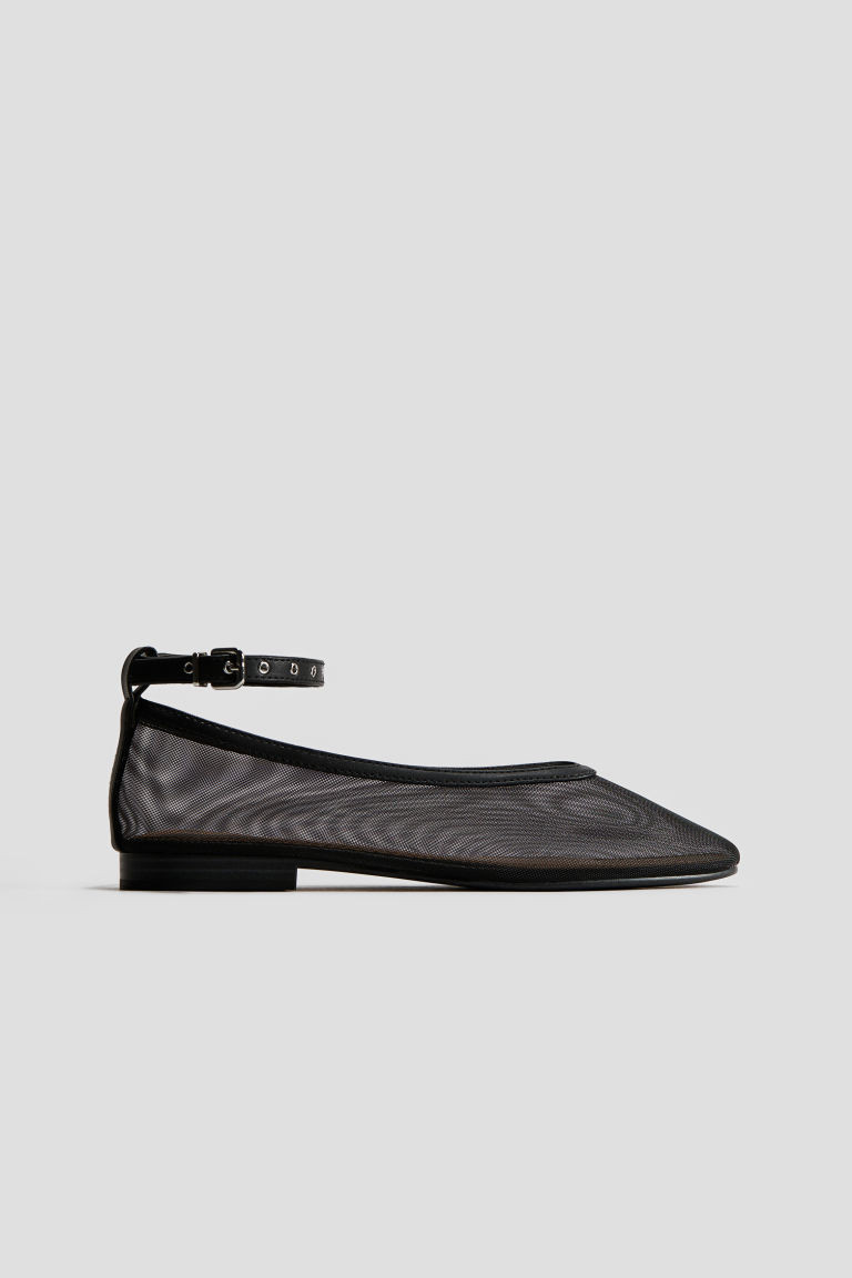 H & M - Mesh Flats - Black | H&M (US + CA)