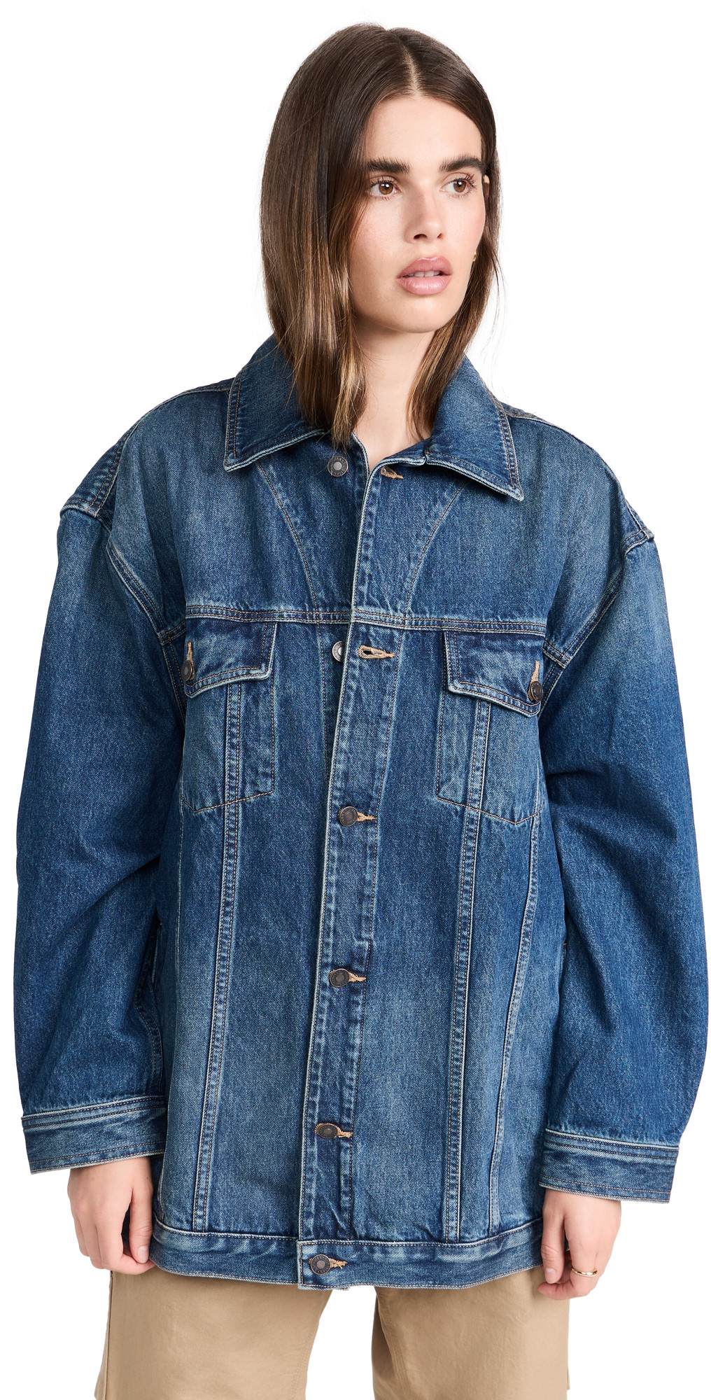 Nili Lotan Adam Oversized Denim Jacket | Shopbop