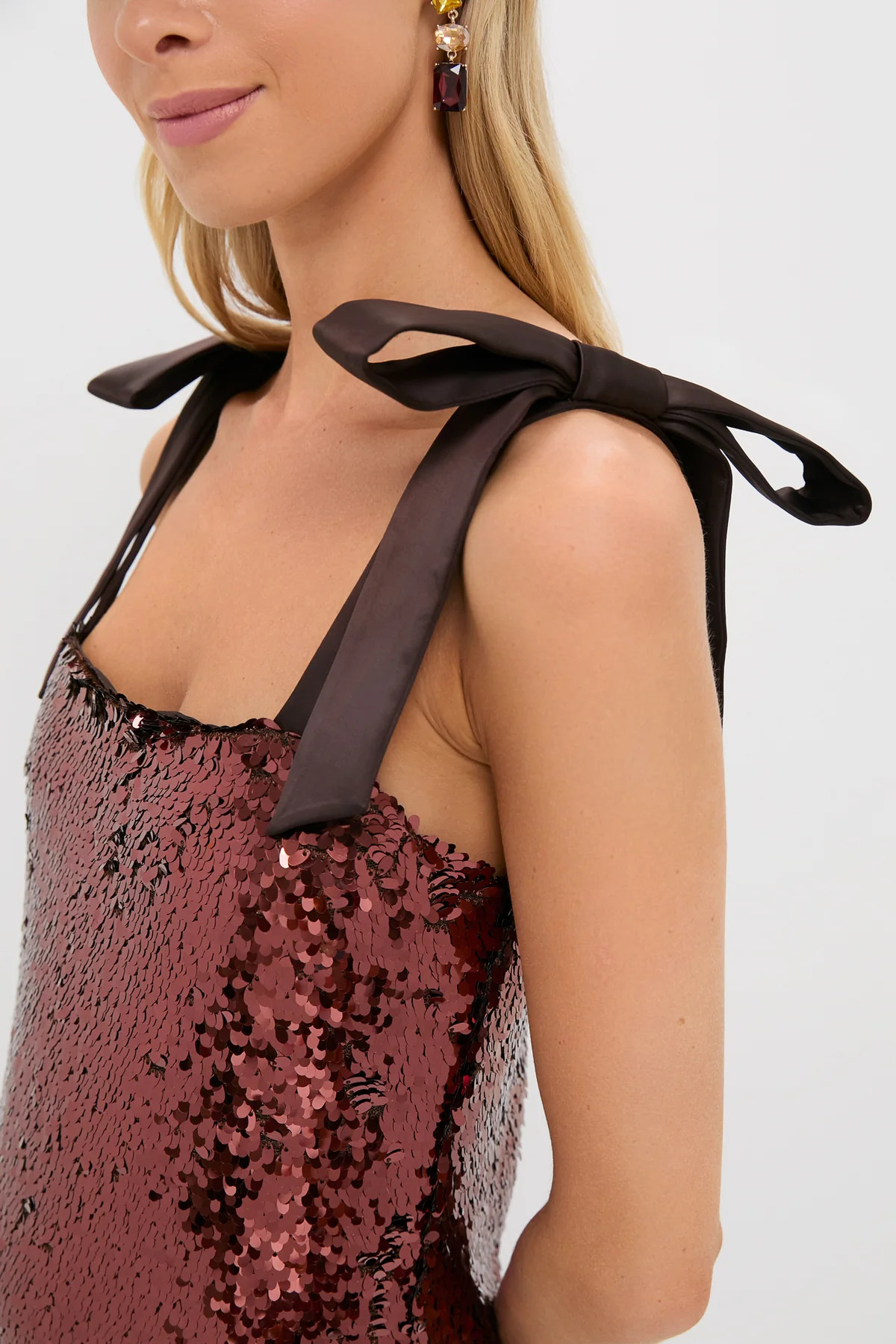 Radiant Bronze Sequin Roxy Dress | Tuckernuck (US)