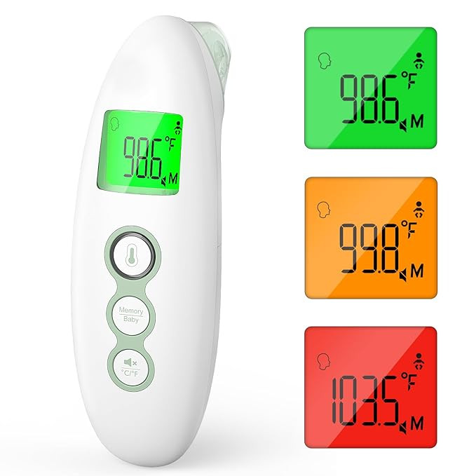 Momcozy Non-Contact Forehead and Ear Thermometer, Digital Infrared Thermometer for Adults and Chi... | Amazon (US)