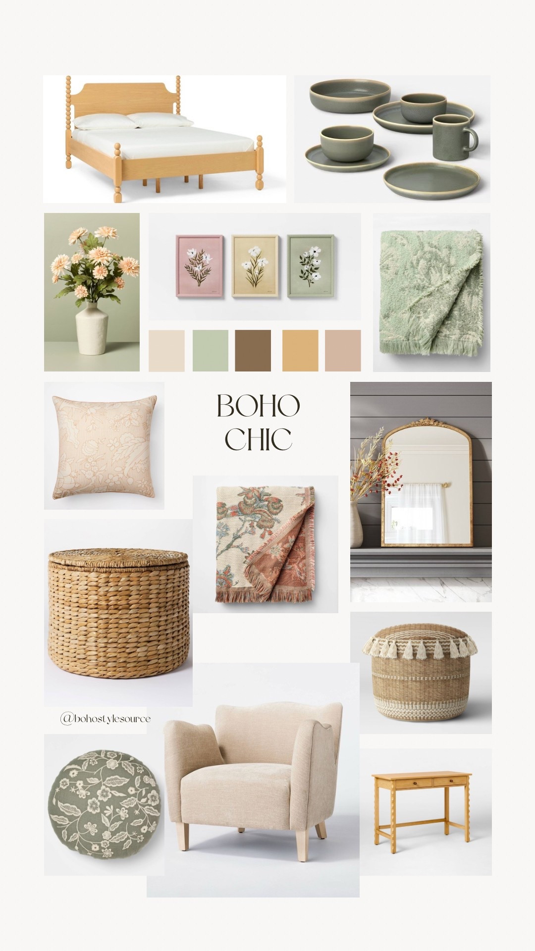 This boho chic Target mood board is giving all the cozy spring vibes—earthy tones, natural textures, and timeless neutrals that bring a relaxed, curated charm to any space.

boho home
boho chic decor
target home finds
neutral home style
spring home refresh
earthy tones
bohemian vibes
boho living room
cozy corner
rattan furniture
textured decor
woven accents
boho bedroom
natural wood furniture
spring interior style
laid-back luxe
calm color palette
boho throw blanket
eclectic home decor
boho home inspo

#LTKFindsUnder100 #LTKHome #LTKU