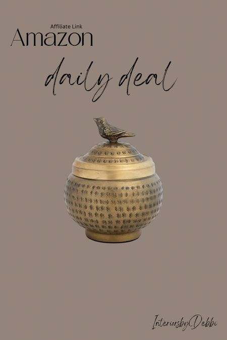 Amazon Deal
Brass container, daily deal, transitional home, modern decor, amazon find, amazon home, target home decor, mcgee and co, studio mcgee, amazon must have, pottery barn, Walmart finds, affordable decor, home styling, budget friendly, accessories, neutral decor, home finds, new arrival, coming soon, sale alert, high end look for less, Amazon favorites, Target finds, cozy, modern, earthy, transitional, luxe, romantic, home decor, budget friendly decor, Amazon decor #amazonhome #founditonamazon

#LTKFindsUnder50 #LTKSaleAlert #LTKSeasonal