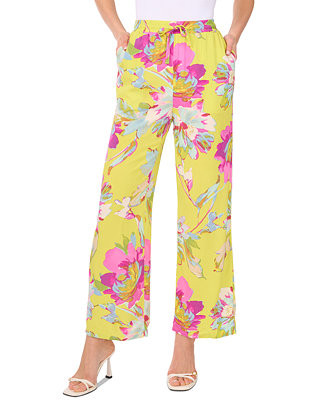 Vince Camuto Women's Floral-Print Wide-Leg Pants - Macy's | Macy's