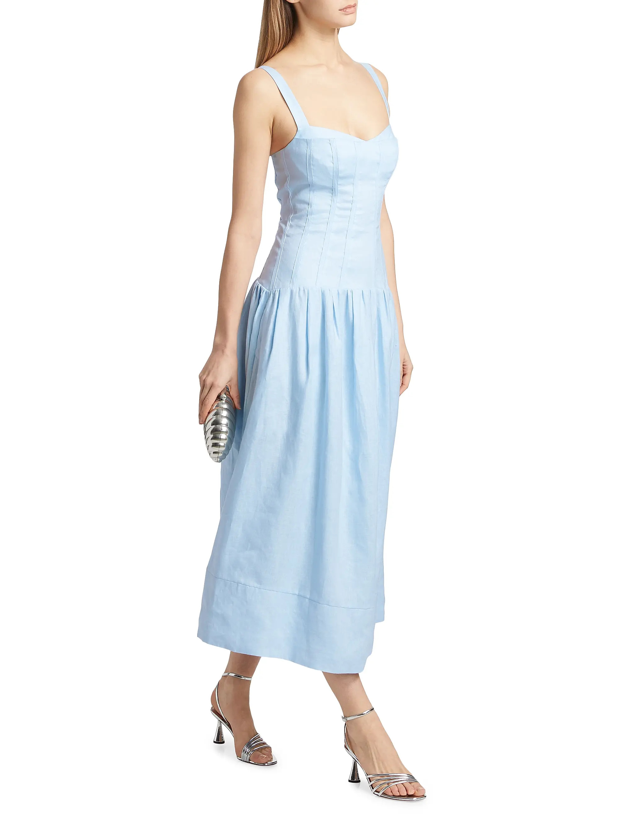 Makenna Corset Midi-Dress | Saks Fifth Avenue