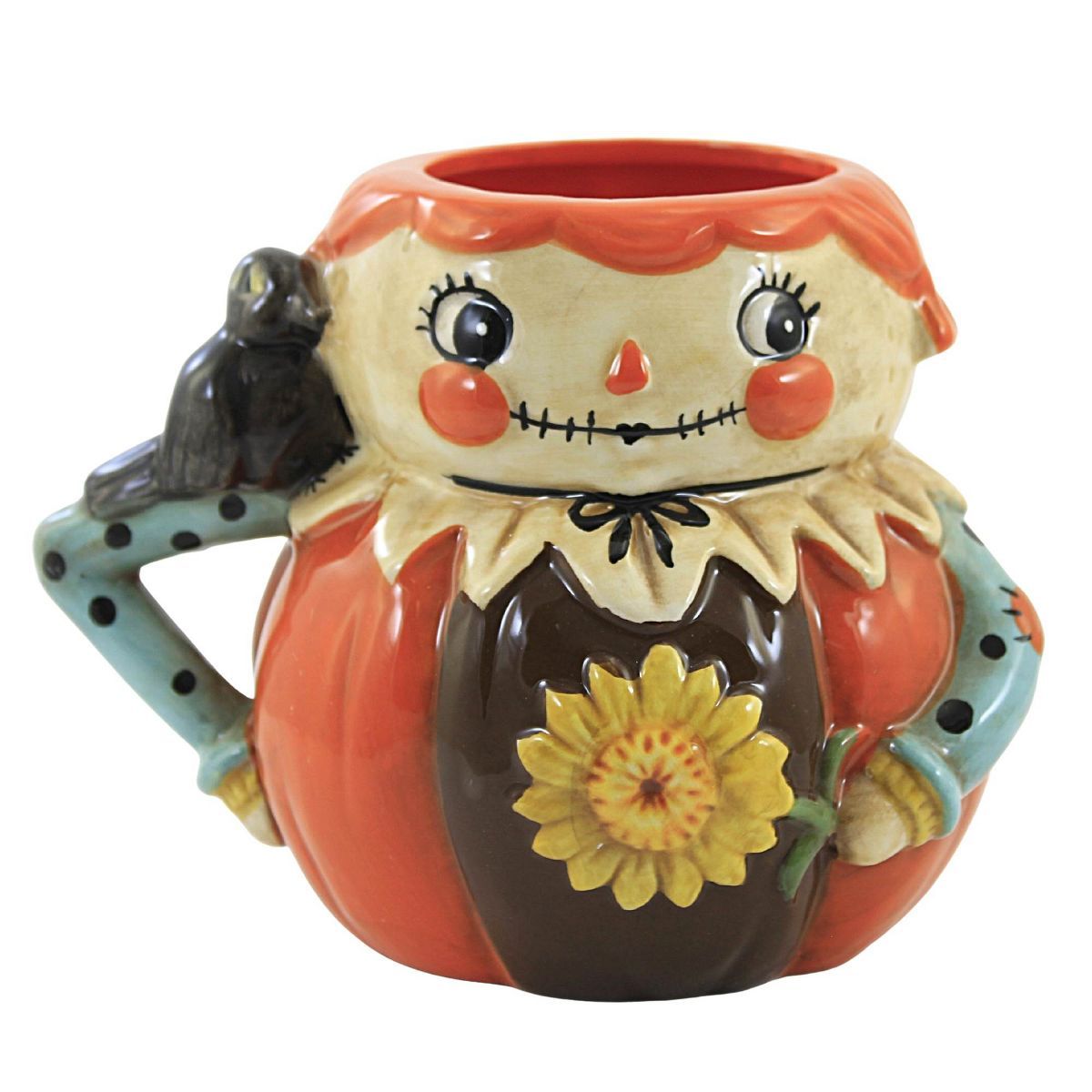 Tabletop Scarecrow Mug Fall Scare Crow Drink Transpac  -  Drinkware | Target