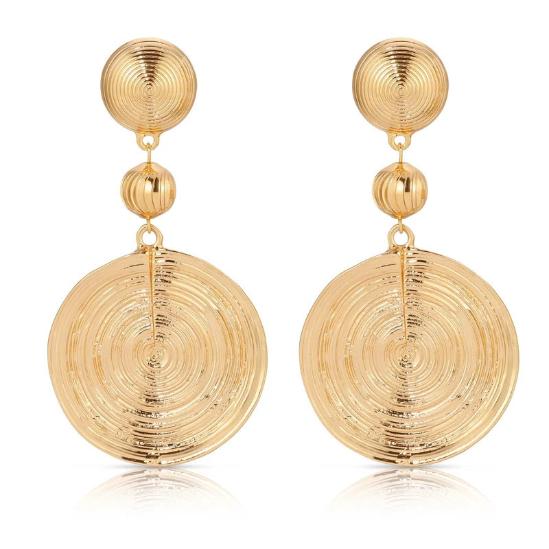 Ettika Swirl Pendant Dangle Earrings - Gold - OS | Verishop
