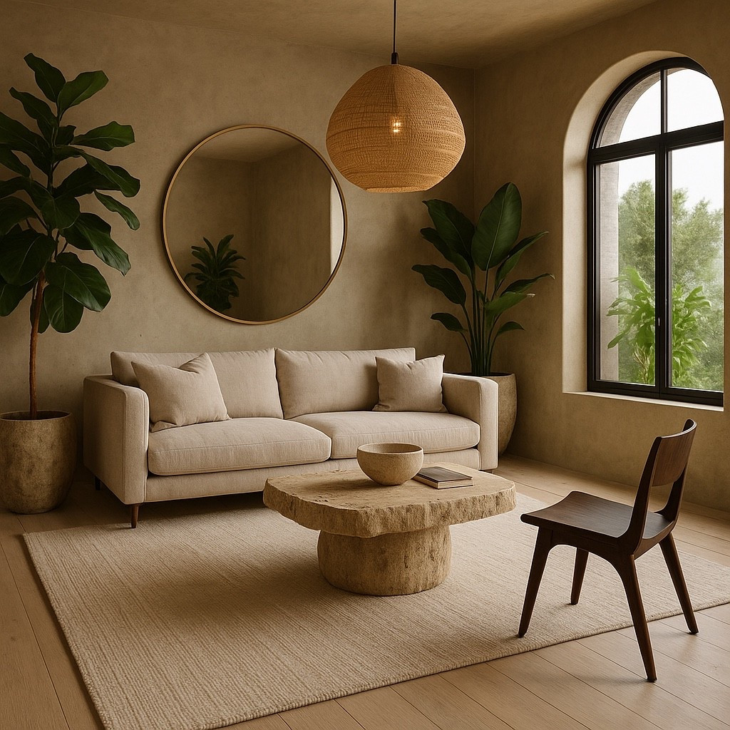 Soft organic textures, warm neutrals, natural wood, sculptural shapes, and greenery — this living room gives pure calming luxury.
A perfect blend of modern minimalism and earthy warmth that makes any space feel expensive and serene.
Shop the look: cozy sofa, boucle chair, stone coffee table, pendant light, rug & decor 🤍✨

#organicmodern #neutralhome #cozylivingroom #livingroominspo #moderninteriors #minimalistdecor #earthytones #lightwoodinterior #homedesignideas #warmneutrals #interiorvibes #homeaesthetic
