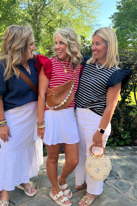 Red white and blue at Avara!!! 3 different white bottoms! 
Shop Avara 15% off code NANETTE15

4th of July summer outfits 

#LTKMidsize #LTKOver40