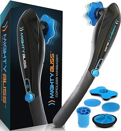 MIGHTY BLISS™ Deep Tissue Back and Body Massager {Cordless} Electric Handheld Percussion Muscle... | Amazon (US)