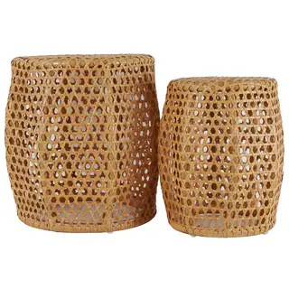 Ziggy Rattan Nesting Side Table Set | Bed Bath & Beyond