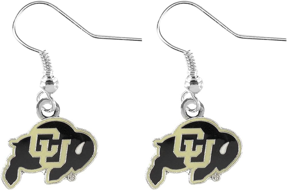 Aminco NCAA Colorado Buffaloes Logo Dangler Earrings, 2.5 | Amazon (US)