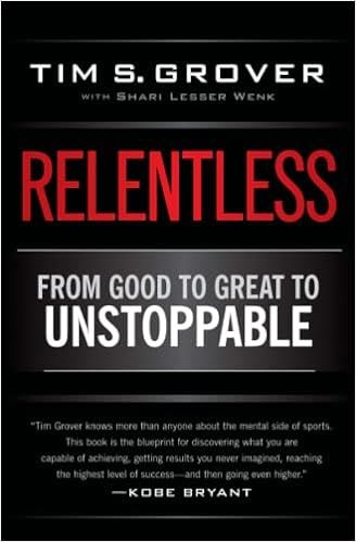 Relentless: From Good to Great to Unstoppable (Tim Grover Winning Series)    Paperback – March ... | Amazon (US)