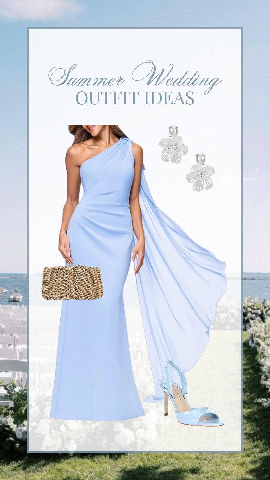 Summer wedding guest outfit idea!