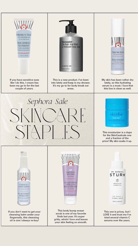 Skin care holy grail products from the sephora sale 

#LTKbeauty #LTKsalealert #LTKfindsunder50