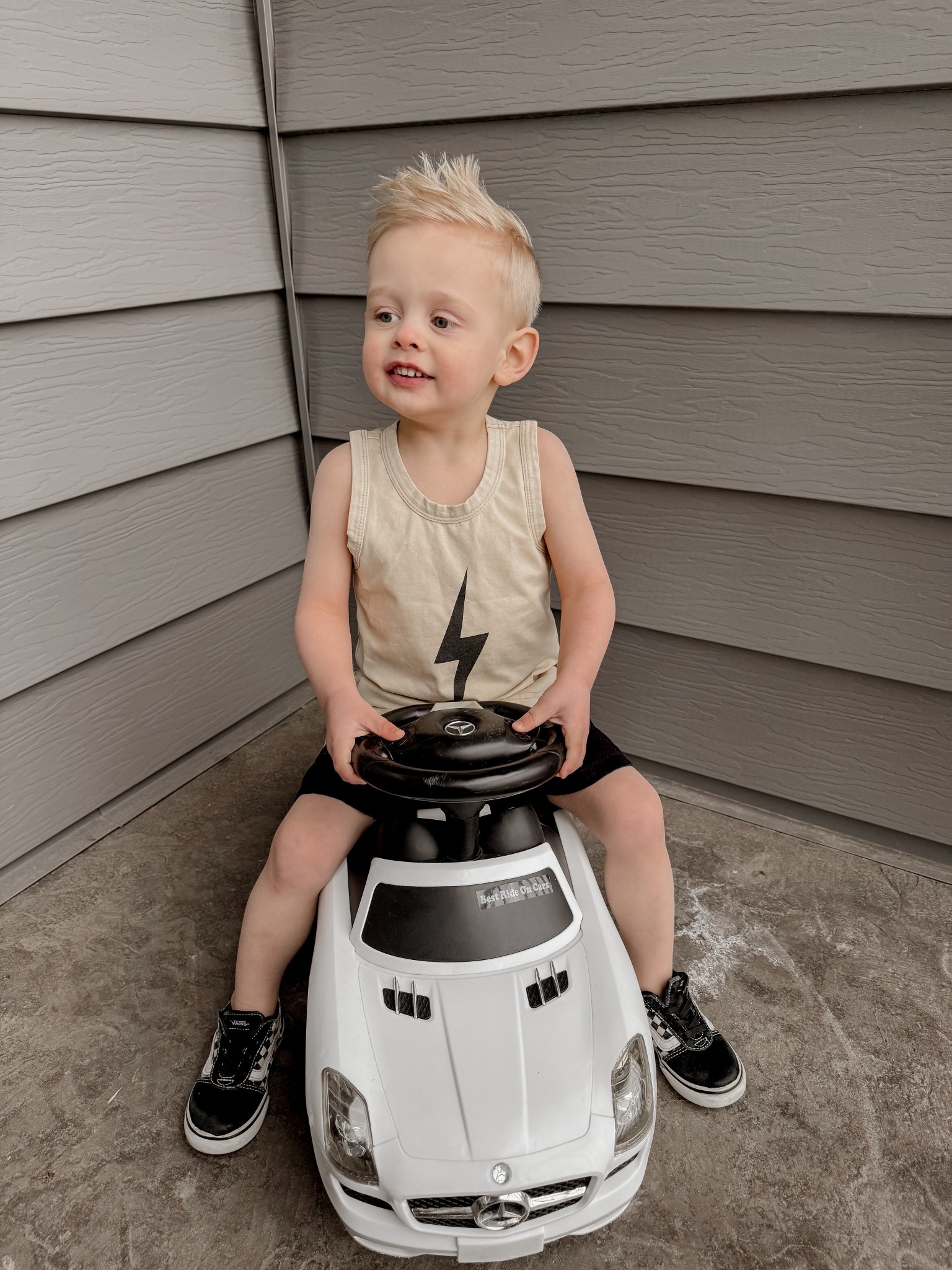 Best ride on car! Realistic driving experience! Equipped with a realistic steering wheel, built-in horn, music sounds, & storage! Your kid will be able to enjoy an authentic driving experience😎

#LTKBaby #LTKdayinmylife #LTKKids