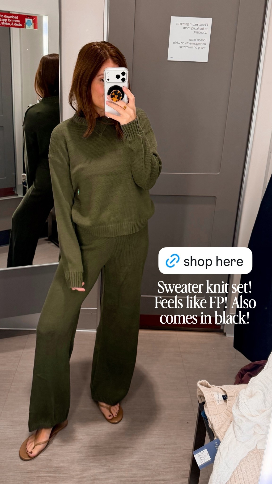 Sweater knit set! Feels like FP! Also comes in black!