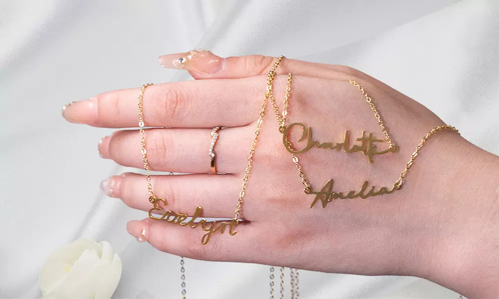 One or Two Custom Name Necklaces from Justyling (Up to 91% Off) | Groupon North America