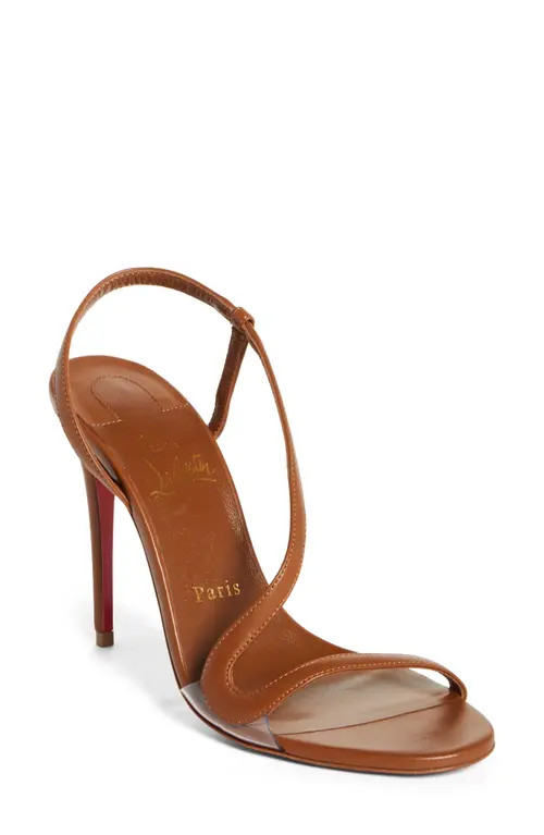 Christian Louboutin Rosalie Slingback Sandal in Nude 5 at Nordstrom, Size 10Us | Nordstrom