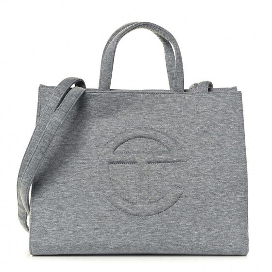 TELFAR X UGG Fleece Medium Shopping Bag Grey | Fashionphile