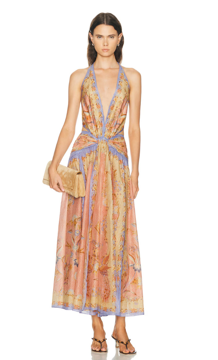 Pastel floral halter maxi dress outfit idea 🌸✨ Resort wear, wedding guest style, vacation outfit inspiration, feminine luxury fashion, elegant spring/summer dress

This dress feels straight out of a European summer getaway with the soft pastel tones, romantic floral print, and draped halter neckline. Such a stunning option for a beach vacation dinner, spring wedding, bridal event, or elevated summer night out. I’d style it with neutral heels, bronzed makeup, soft waves, and delicate gold jewelry to keep the look polished and effortless. 

 #LTKootd