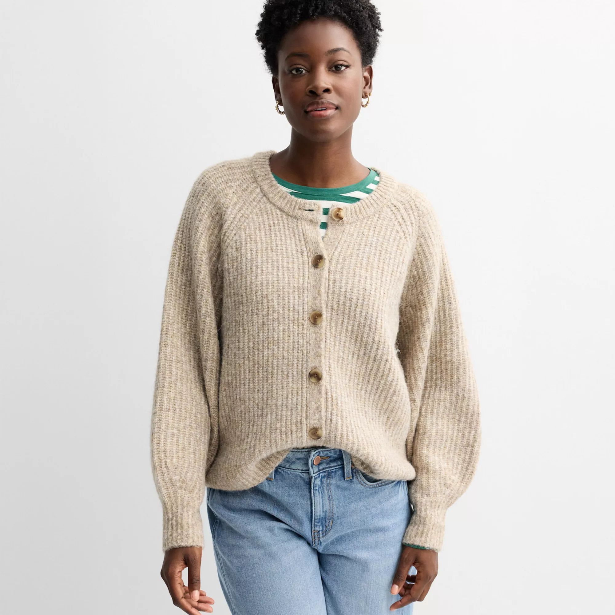 Women's Sonoma Goods For Life® Cozy Heritage Cardigan | Kohl's