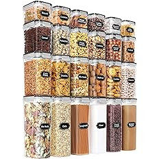 Amazon.com: Airtight Food Storage Containers Set with Lids - 24 PCS, BPA Free Kitchen and Pantry ... | Amazon (US)