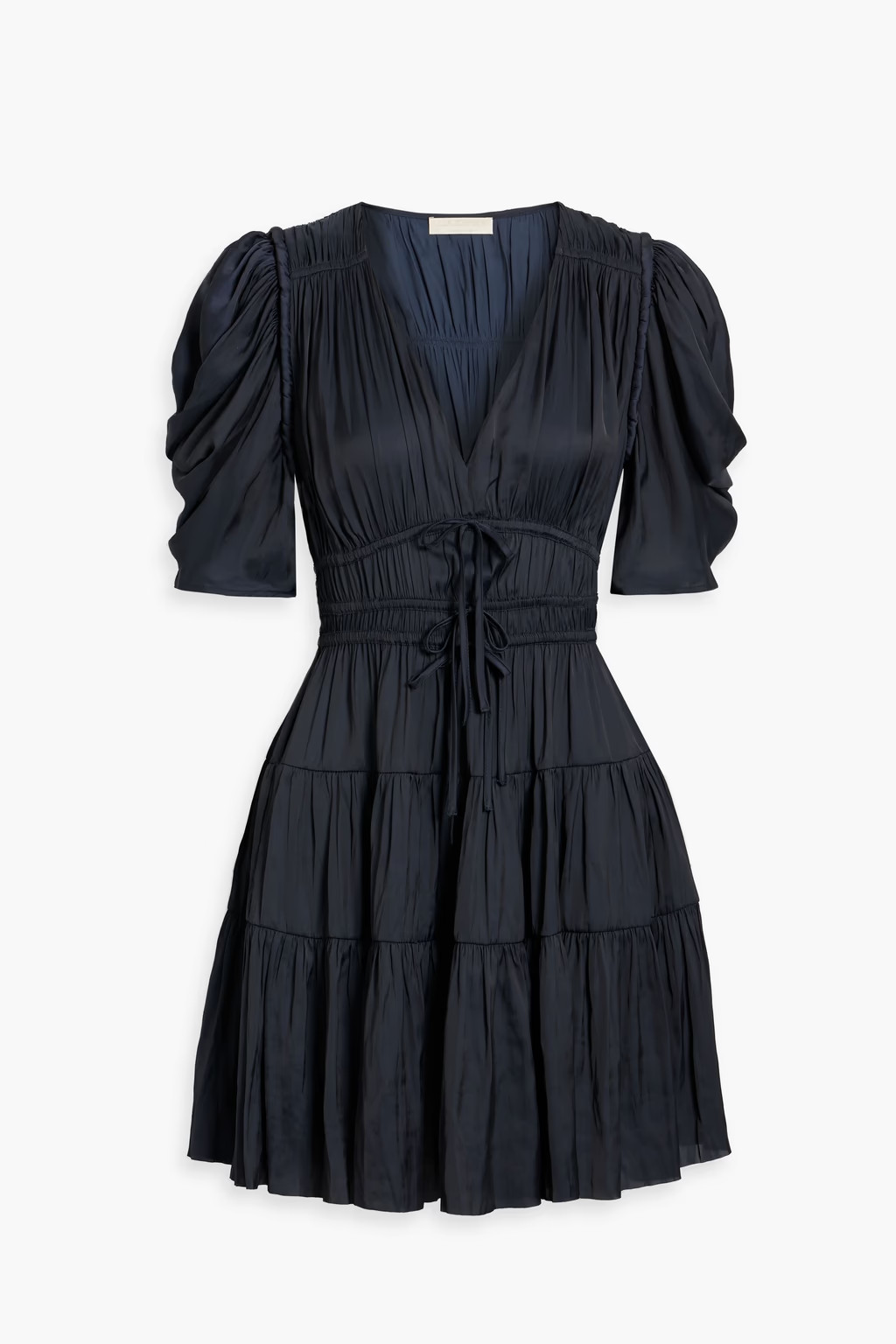 Gathered satin mini dress | The Outnet (US and CA)