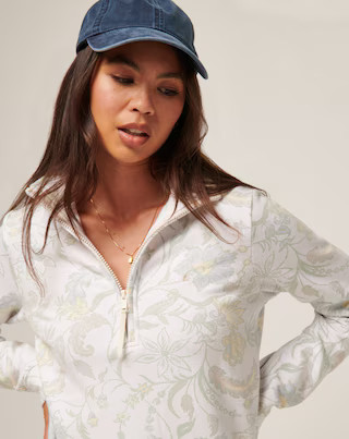 DAY ON THE BAY CLOUD FLEECE HALF ZIP | TravisMathew