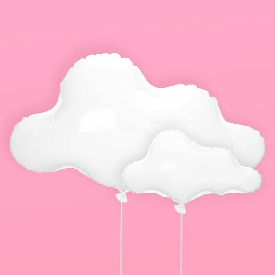 xo, Fetti White Cloud Balloons - 4 pc | Birthday Party Decorations, Cloud Nine Bachelorette Backd... | Amazon (US)