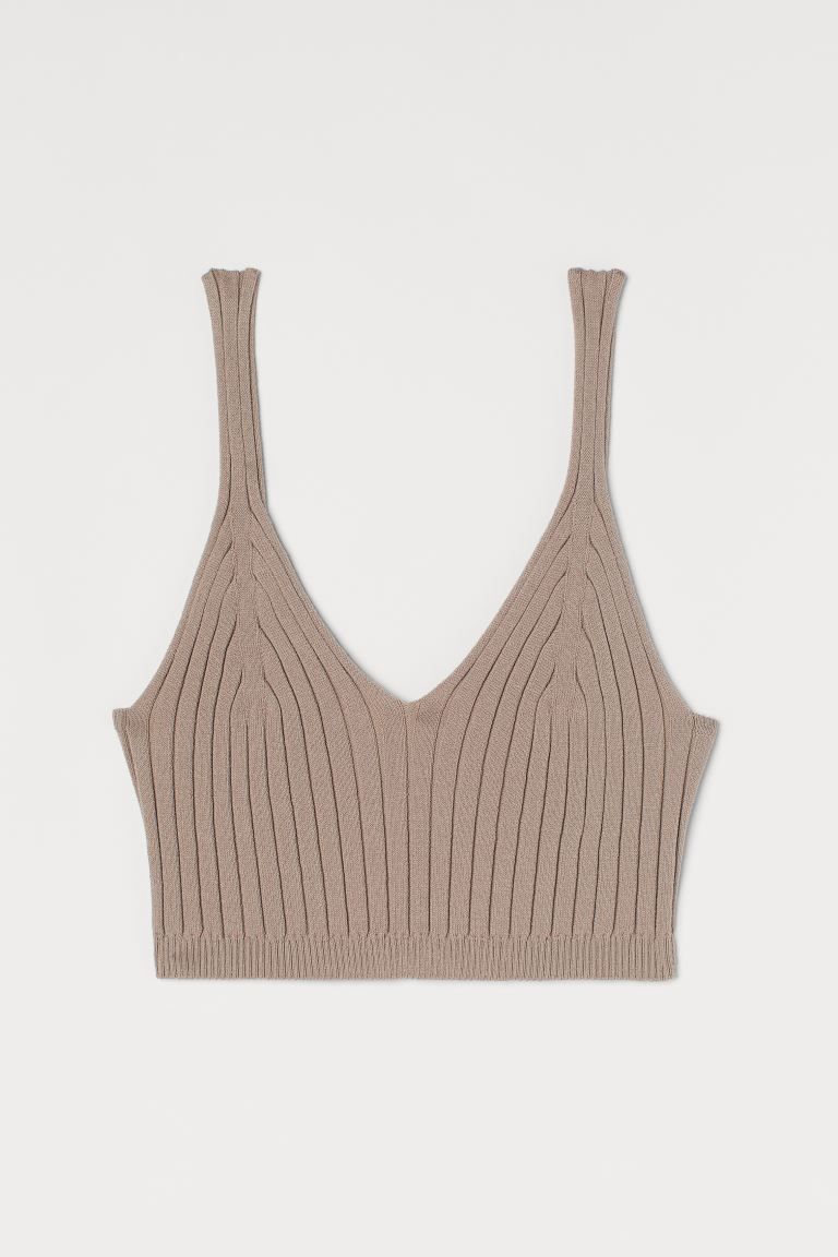 Rib-knit Crop Top | H&M (US + CA)