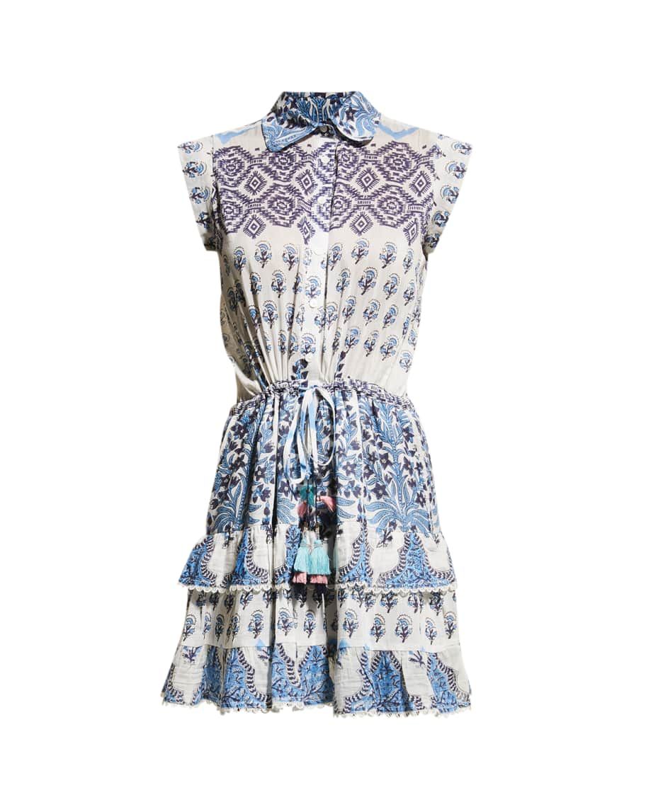 Bailey Silk Cotton-Voile Mini Dress | Neiman Marcus