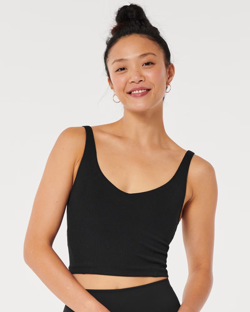Gilly Hicks Active Recharge Ribbed Plunge Tank | Hollister (US)